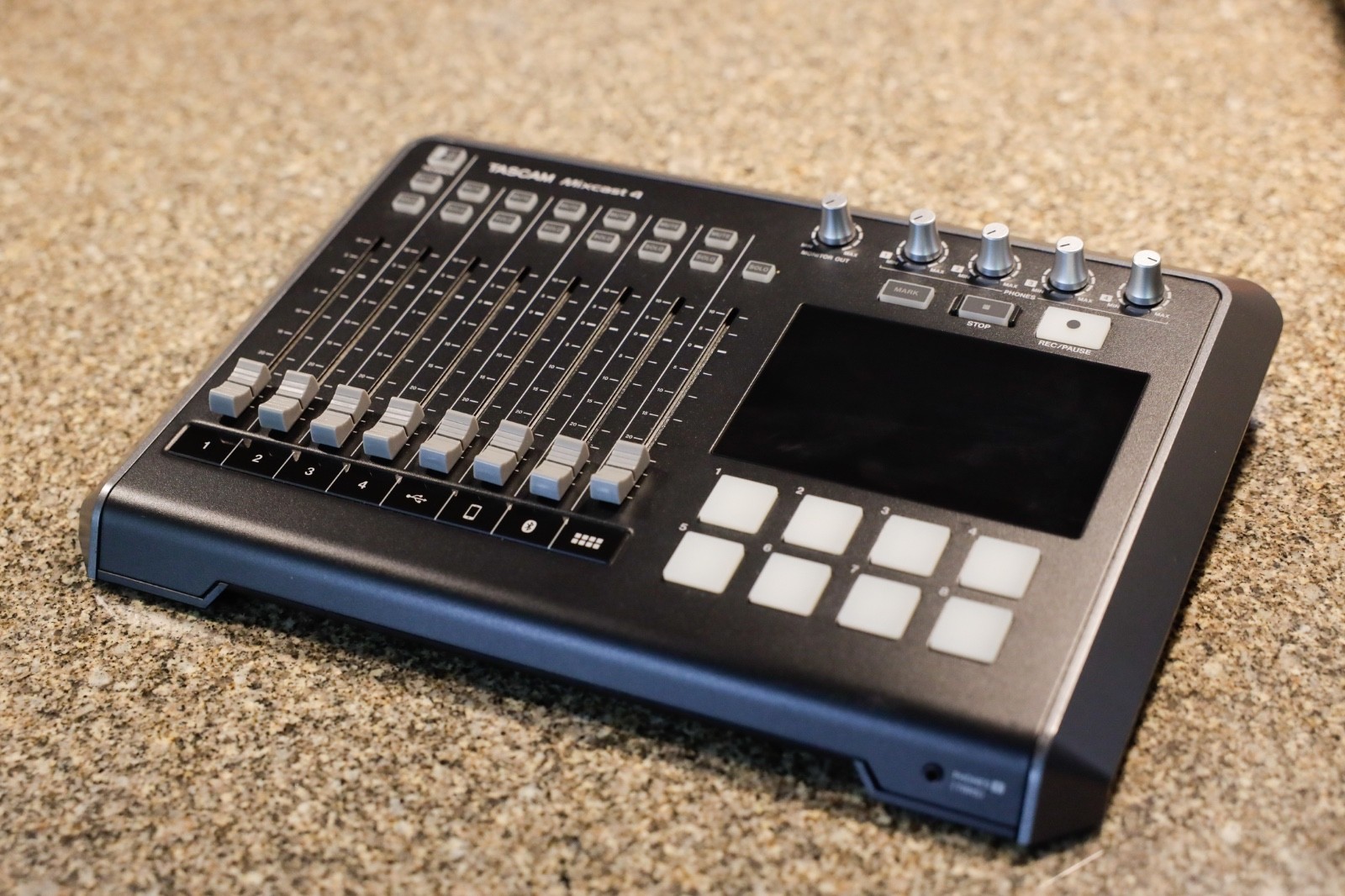 TASCAM Mixcast 4 Podcast Streaming Mixer, Recorder, and USB Audio Interface