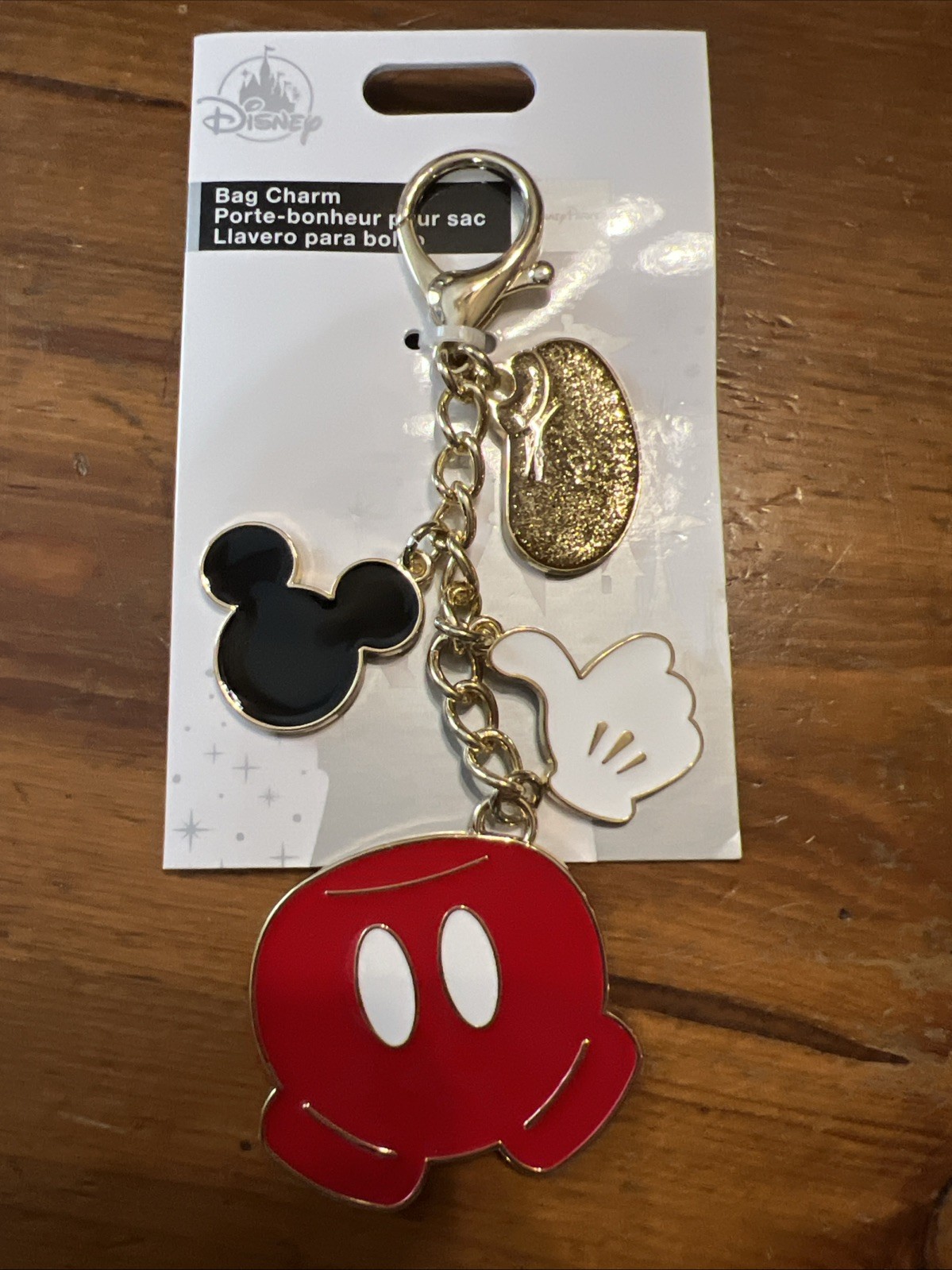 2025 Disney Parks Mickey Mouse Parts Classic Metal Bag Charm