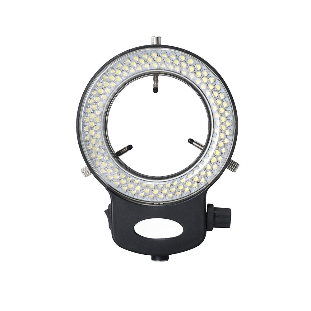 Adjustable 144 LED Bulb Ring illuminator Light Lamp for Stereo Microscope Camera