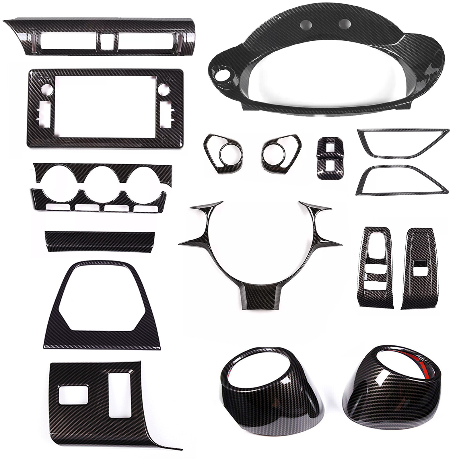 ABS Carbon Fiber interior Trim Cover Set Fits Toyota GR86 / Subaru BRZ 2022-2026