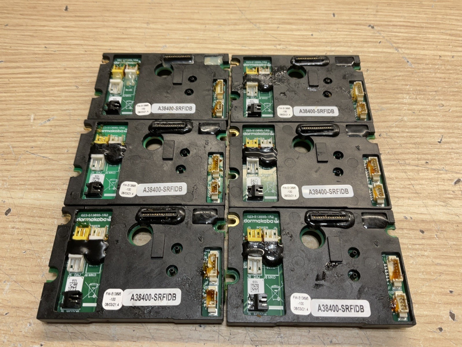 Dorma Kaba Mother Board A38400-SRFIDB/ Lot Of 6 /PREOWNED /JUA2663