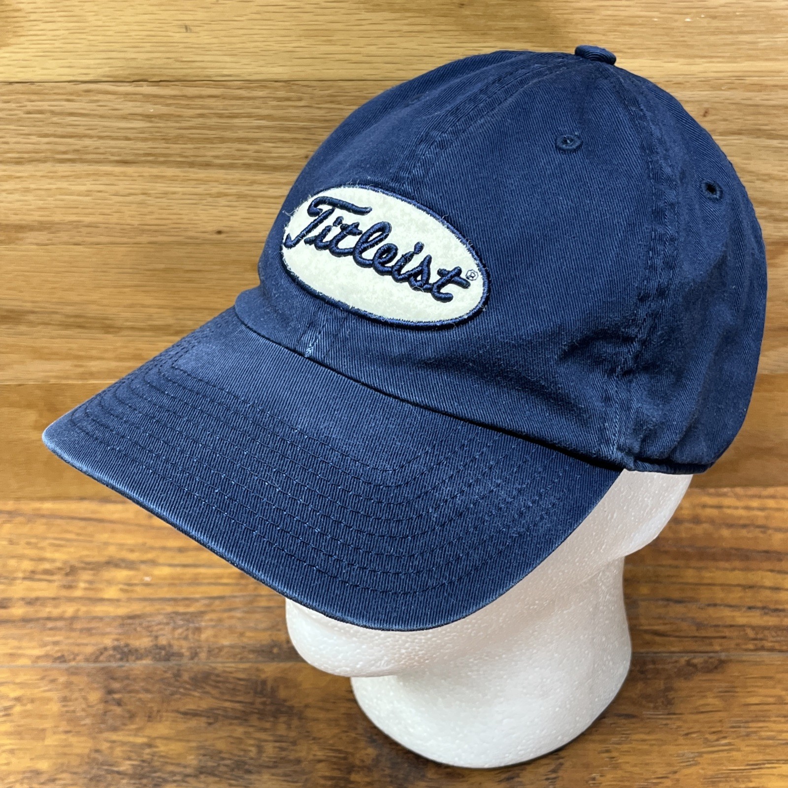 Titleist Hat Blue Medium / Large Fitted Embroidered Patch Logo Golf Cap