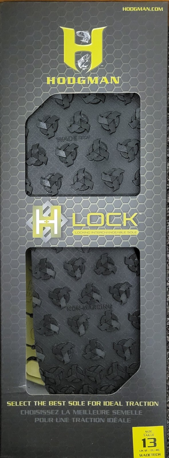 Hodgman HLOCKWT13 Locking Interchangeable Soles Wadetech Rubber Men's Size 13