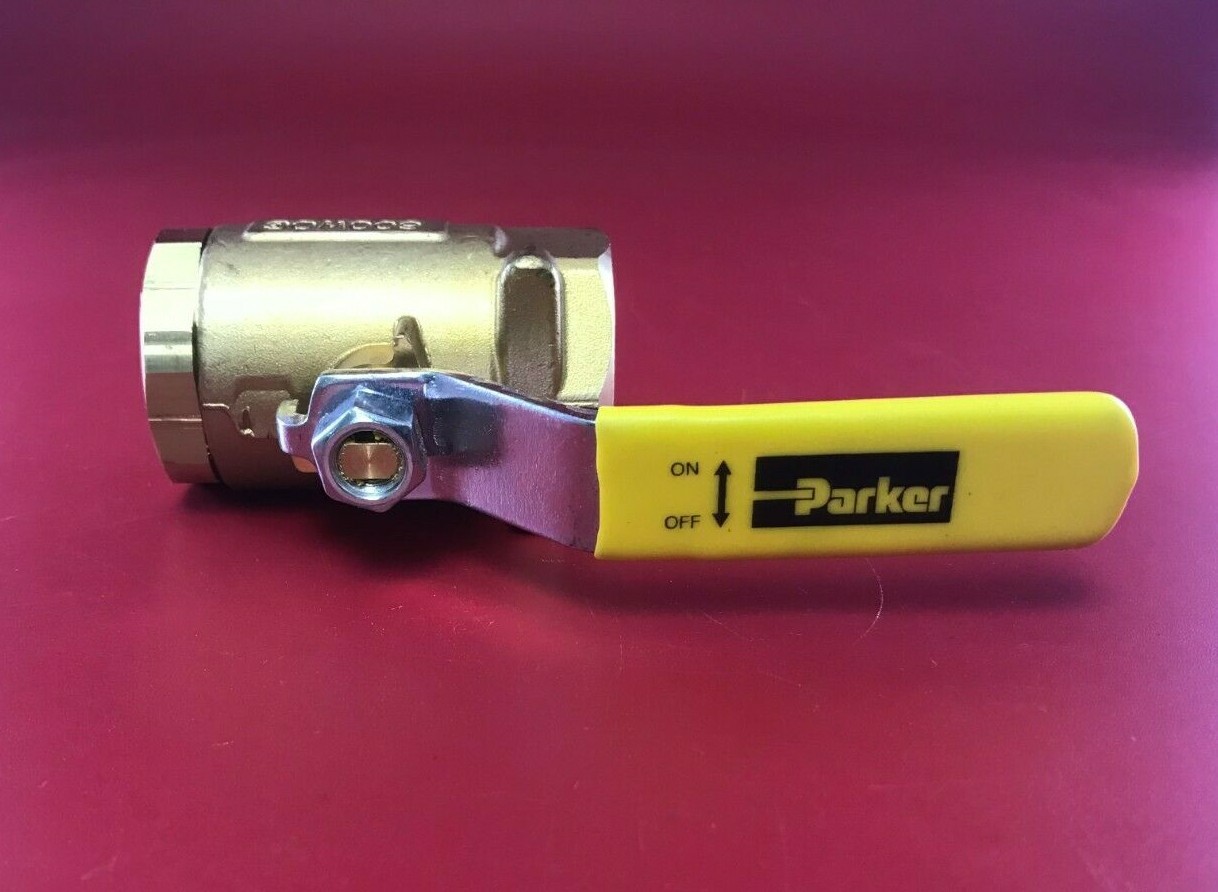 NEW PARKER XV500P-16 BRASS BALL VALVE 1 INCH 600WOG