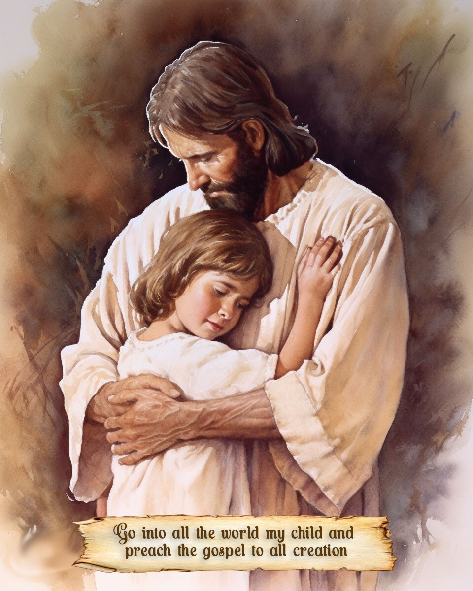 Christ with Child | Jesus and Children | Child of God |Children of God 8 x 10