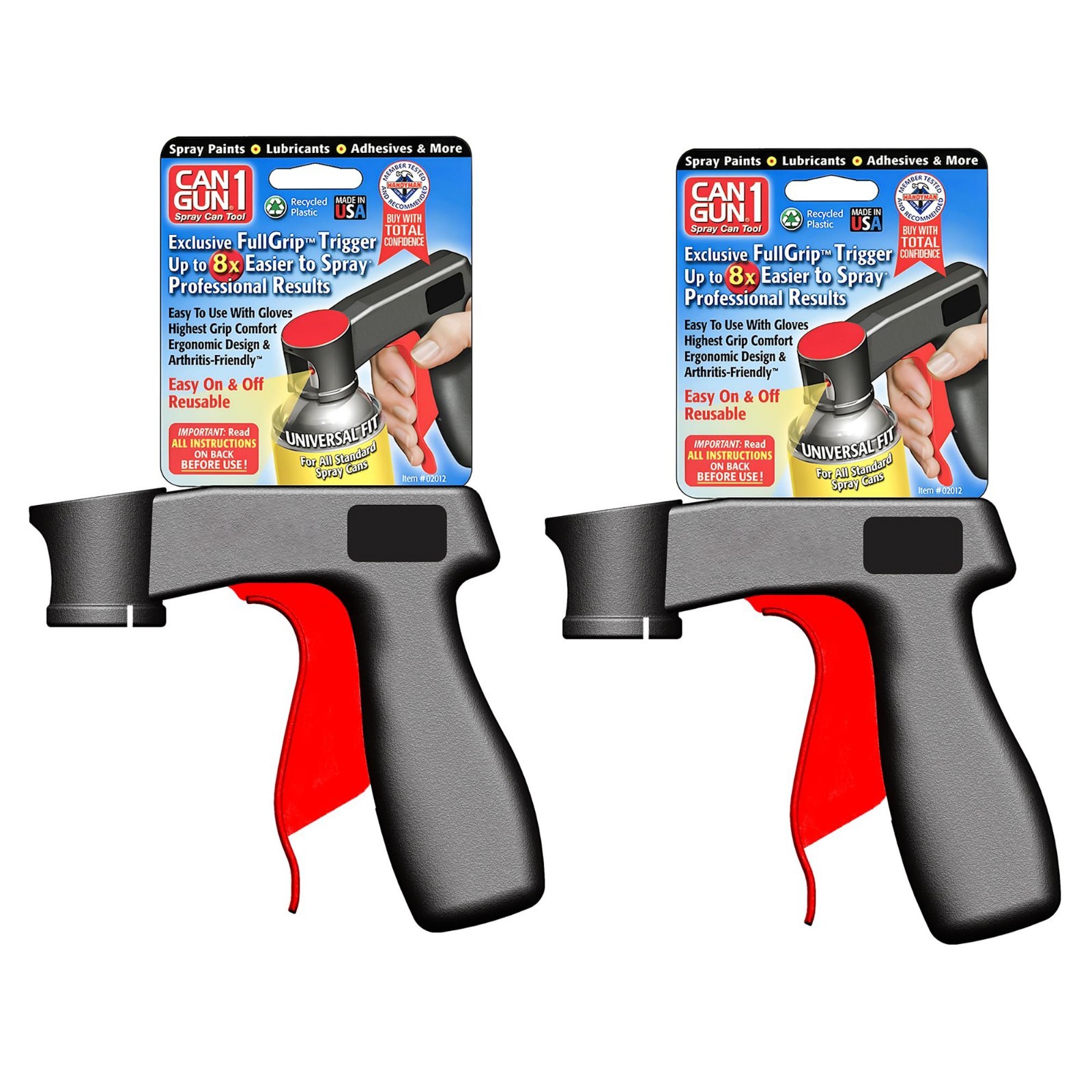 Instant Aerosol Trigger Handle Can-Gun – 2 Pack | Converts Spray Cans into Spray