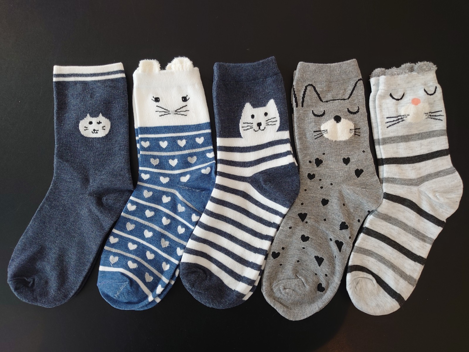 Cat Theme Socks - Fits UK 4-7 (5 Design Choice)