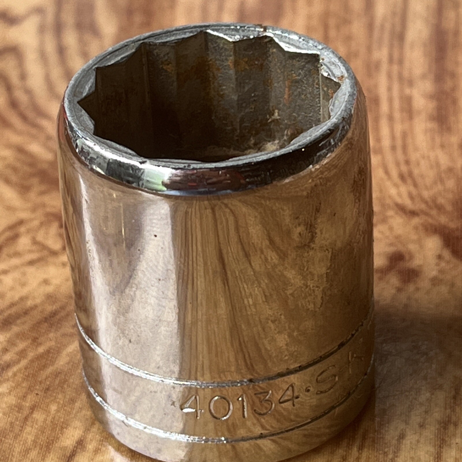 S-K TOOLS USA 40134 CHROME SOCKET 1 1/16", 1/2" drive, 12 point (skt1)