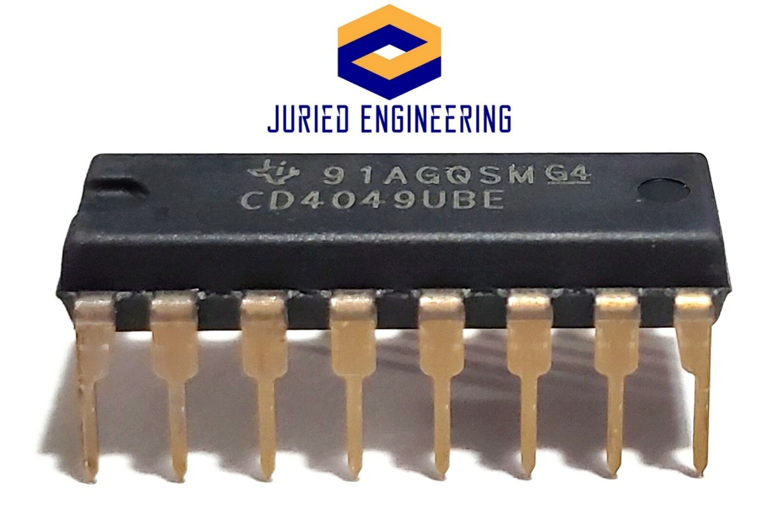 10PCS CD4049UBE CD4049 CMOS HEX Buffer/Converters - New IC