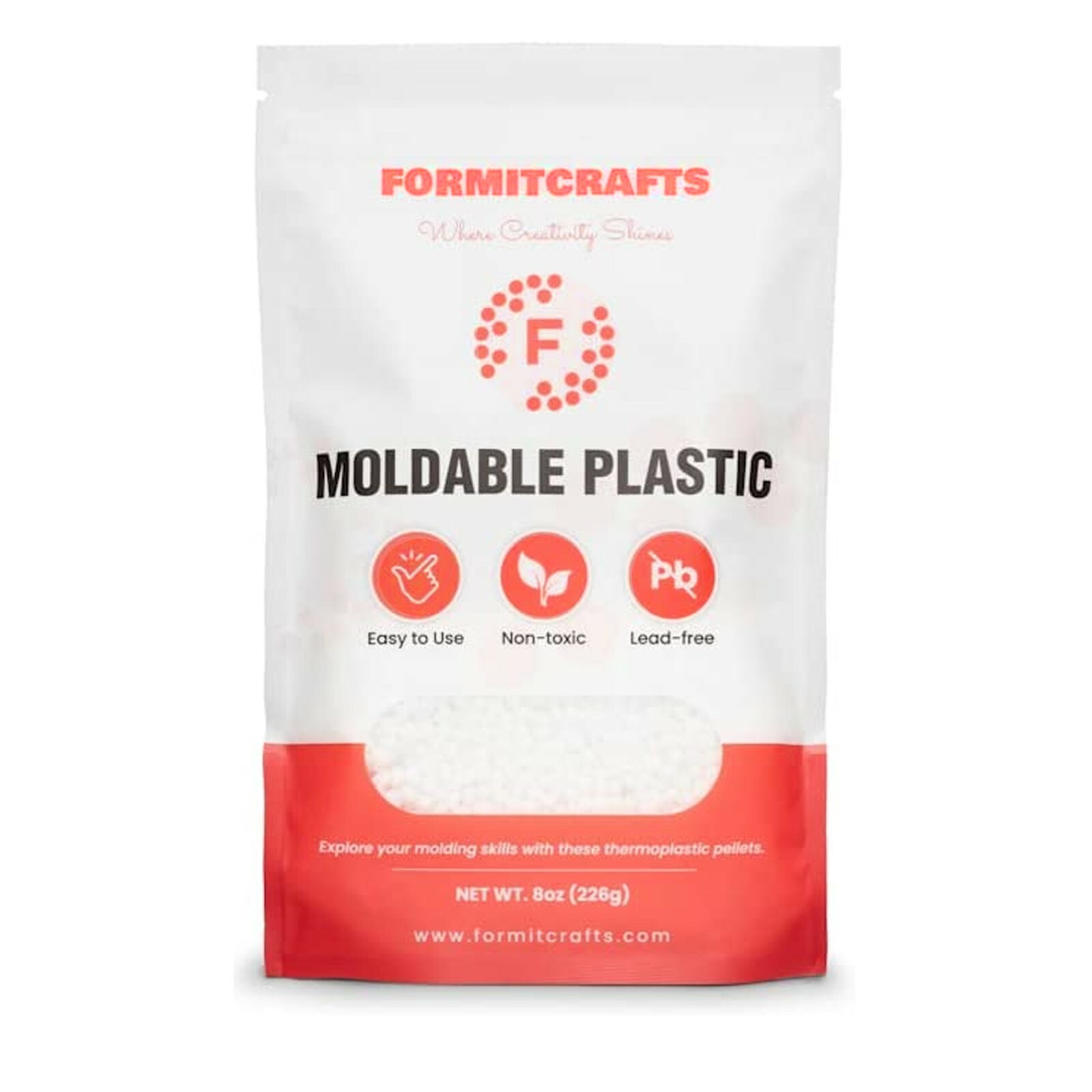 Thermoplastic Polymorph Beads Moldable For Crafts 1 Pound