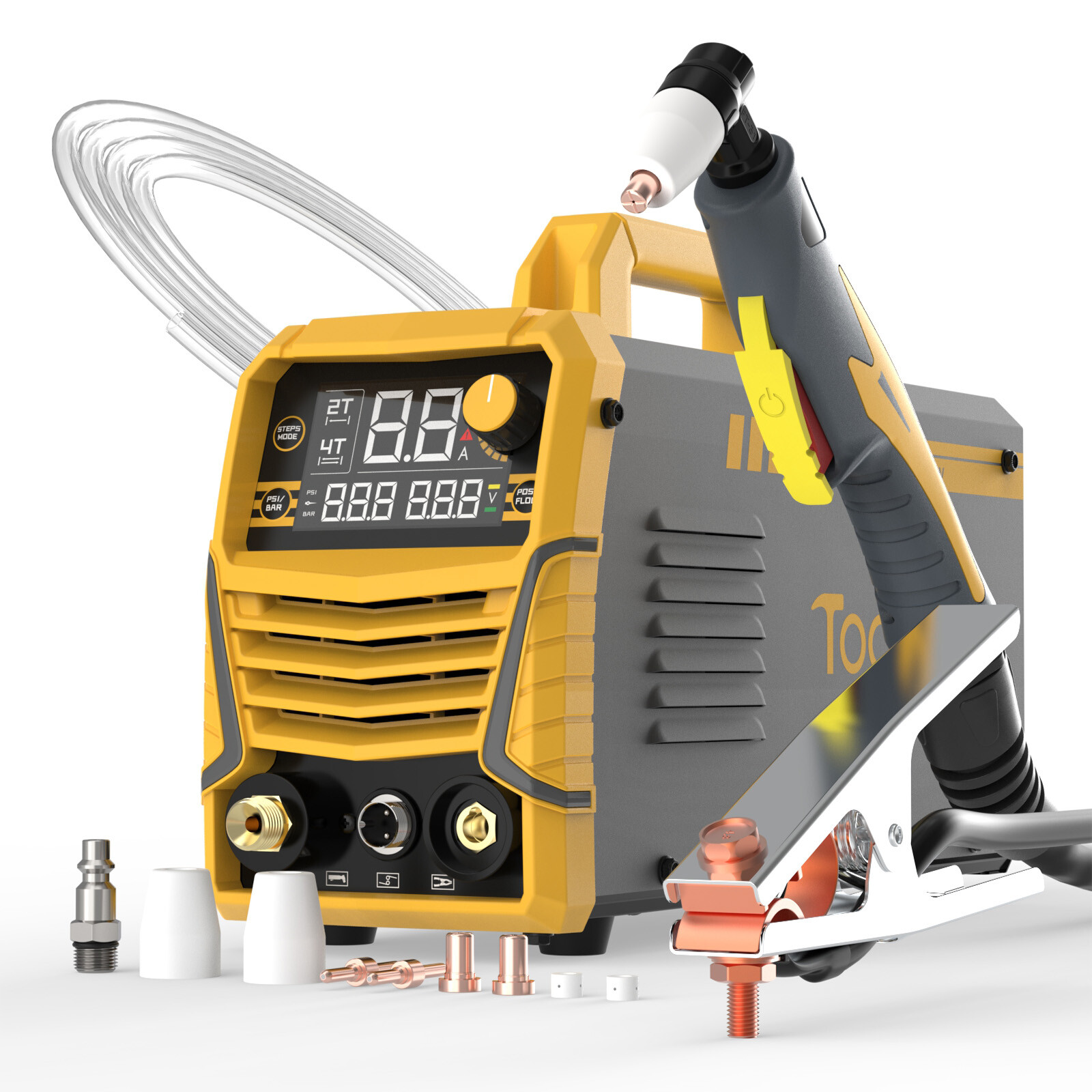 LCD Display Plasma Cutter,50A 110V/220V Metal Cutting Machine with Air Pressure