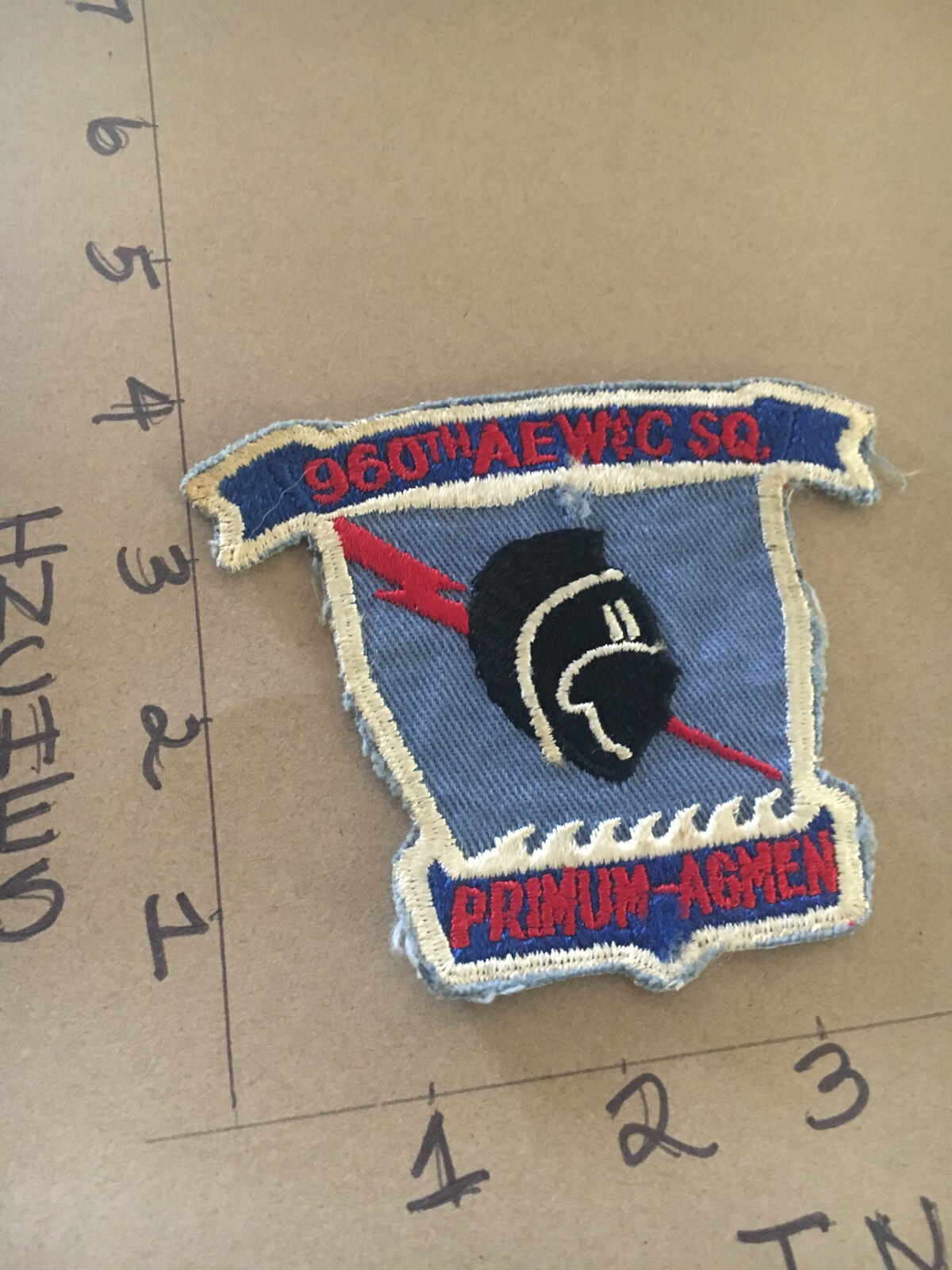 Vintage USAF 960th Airborne Early Warning & Control Squadron Patch 5/1/25