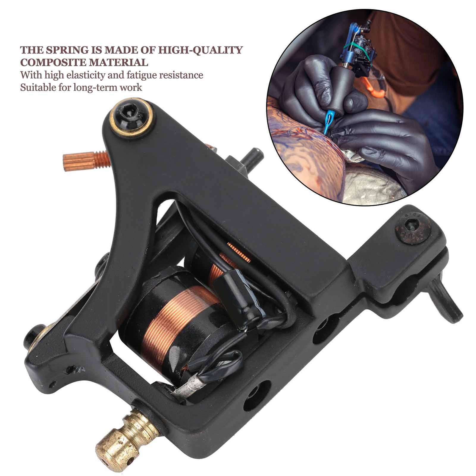Professional Alloy Liner Shader Tattoo Machine Strong Motor Coil Tattoo Mach MGR