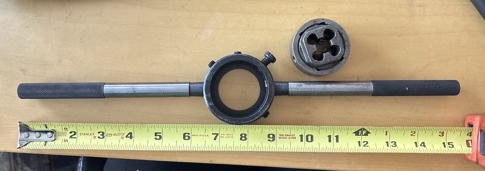 Butterfield WorkRite Adjustable Die With Little Giant 1/2 NC-13 Chasers + Handle