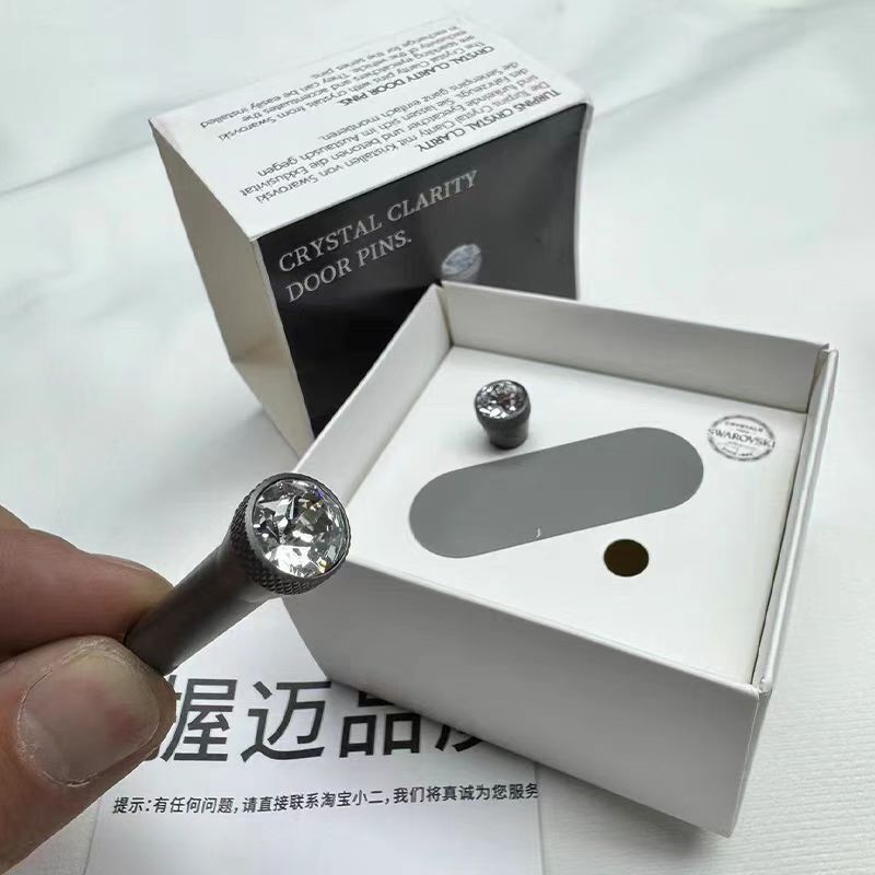 2PCS Crystal Car Interior Door Locking Lock Knob Pull Pins For BMW Mini series