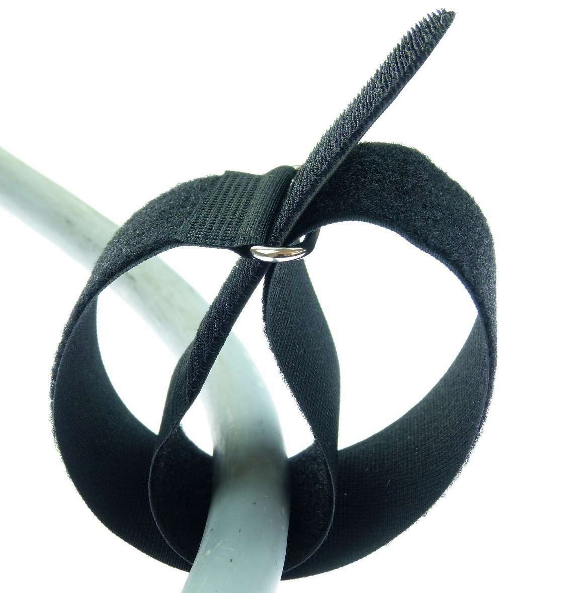 10 x Klettband 50 cm x 50 mm schwarz Klettkabelbinder Kabelbinder Kabelklettband