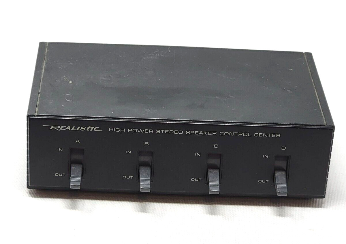 Vintage Realistic High-Power Stereo Speaker Control Center 40-136