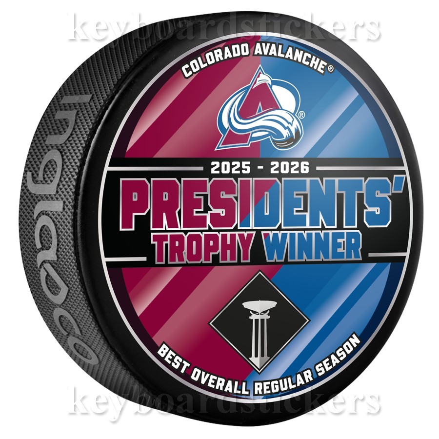 COLORADO AVALANCHE 2026 NHL PRESIDENTS TROPHY WINNER HOCKEY PUCK  - PREORDER