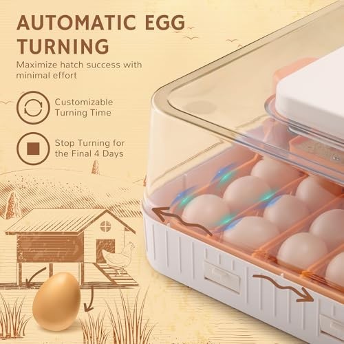 56 Incubators for Hatching Egg Incubator with Automatic Egg Turning and Humid