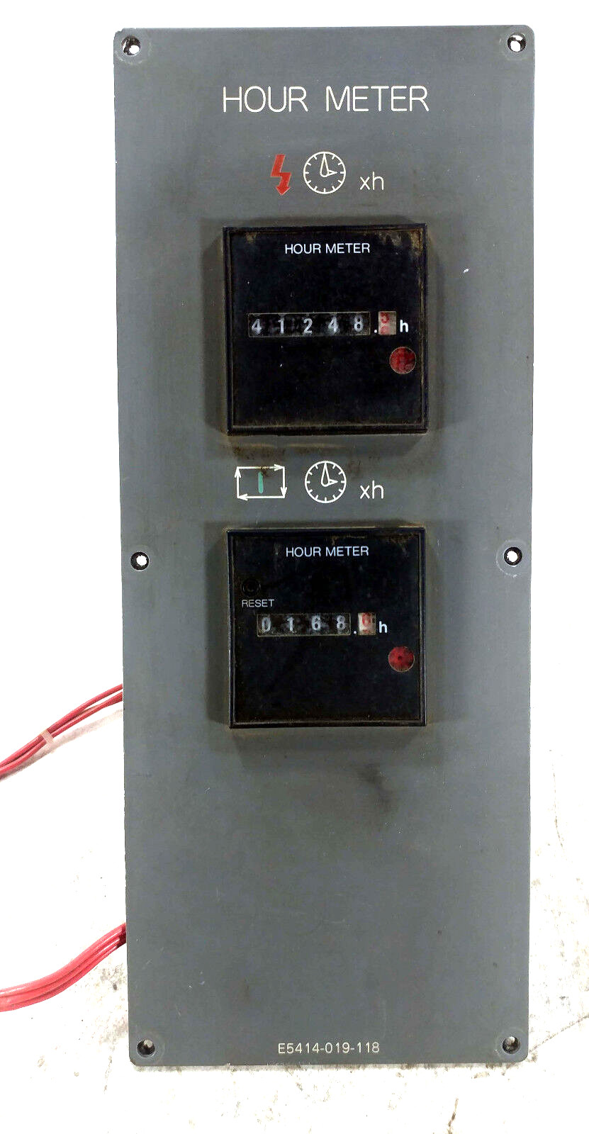 1 USED OKUMA E5414-019-118 HOUR METER MACHINE PANEL ***MAKE OFFER***