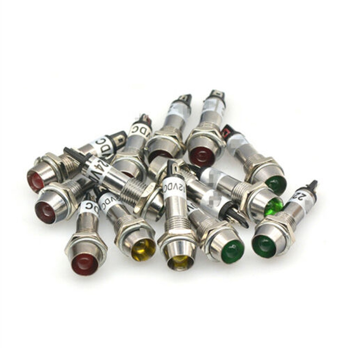 8mm Panel Indicator Power Signal LED Light XD8-1 Power Work 5~380V