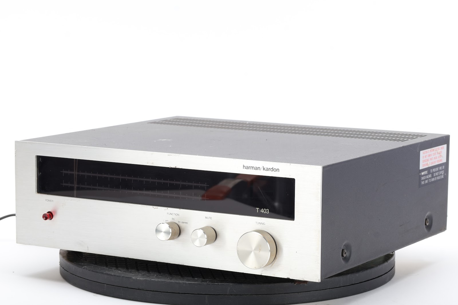 Harman Kardon T403 AM/FM Stereo Tuner - Fair Condition