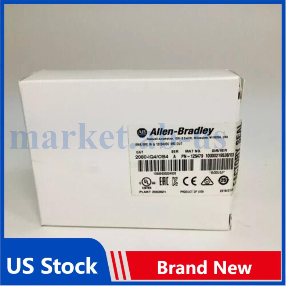 New Allen-Bradley 2080-IQ4OB4 Digital I/O Combo Module 2080IQ4OB4