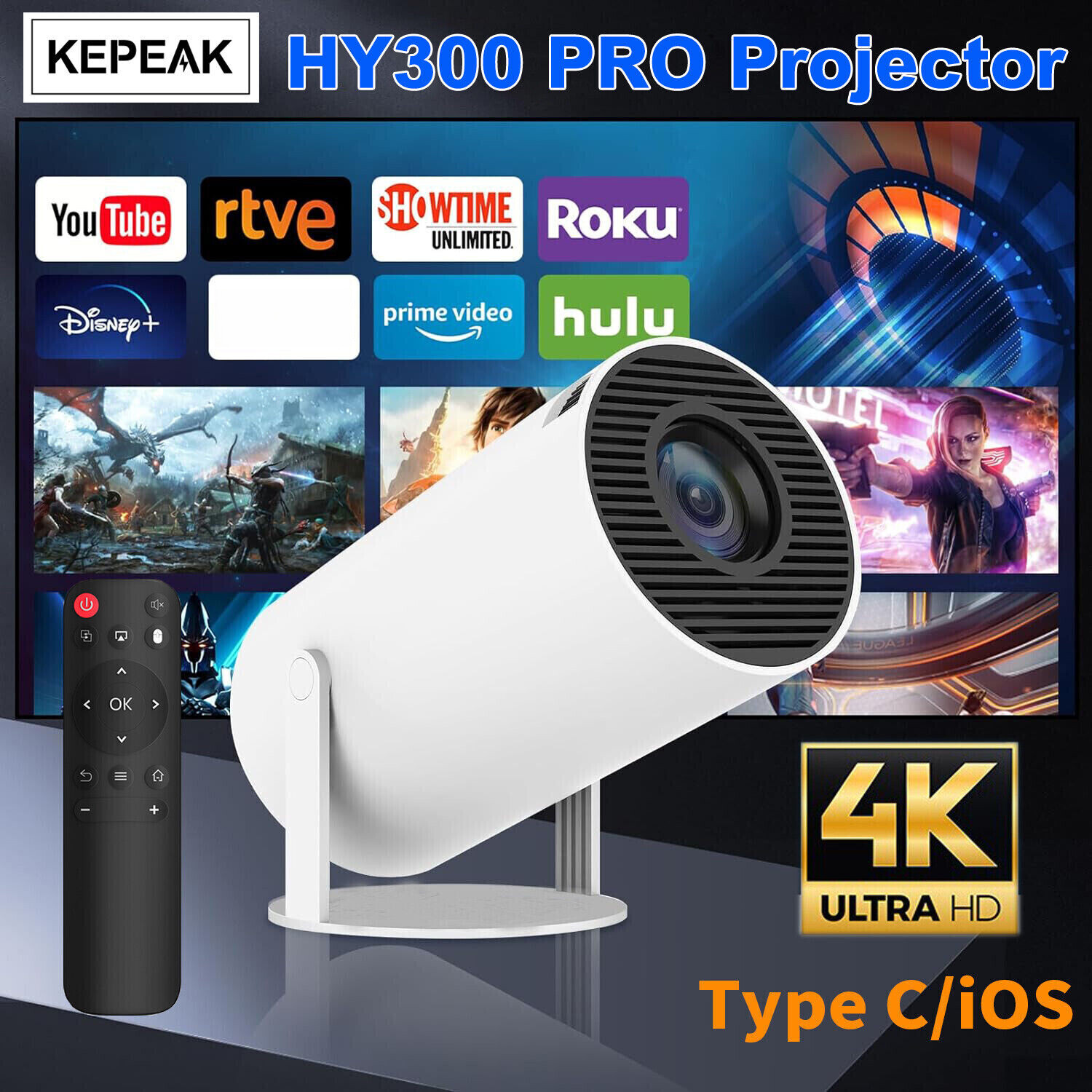 Proyector Para Moviles Celular Wifi Bluetooth Android Y Ios Iphone Portatil Mini