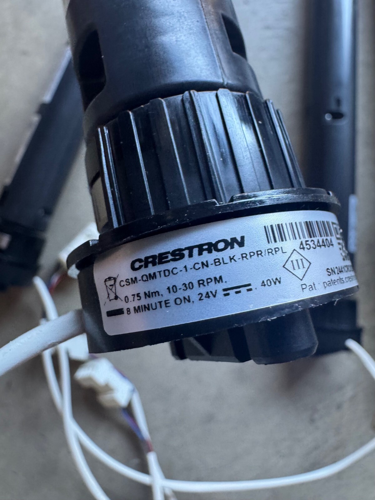 Crestron CSM-QMTDC-1-CN-BLK-RPR/RPL shade motors 4 available