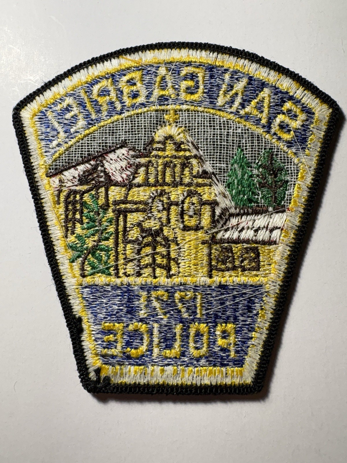 San Gabriel California Police Patch
