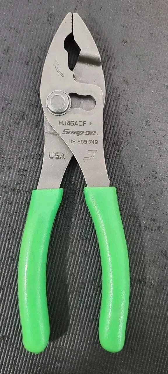 New Snap-on™ HJ46ACF Green Vinyl 6" Talon Grip FlankJaw Slip Joint  Pliers