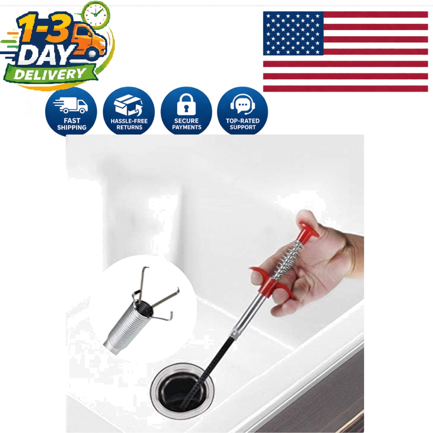 Durable Stainless Steel Grabber Tool – 4 Claws for Ultimate Item Retrieval