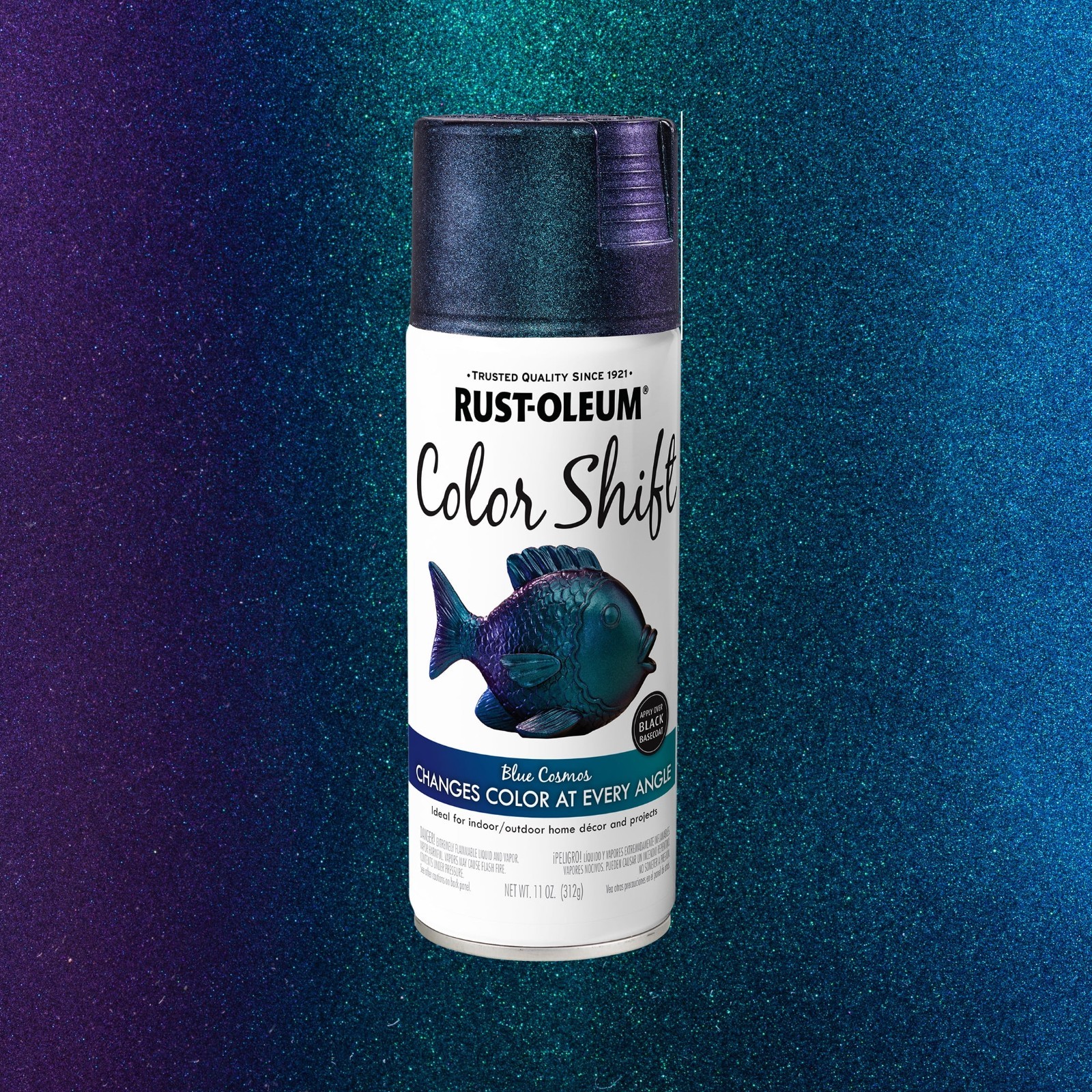 Color Shift Spray Paint 11 oz Blue to Purple Chameleon Automotive Metal