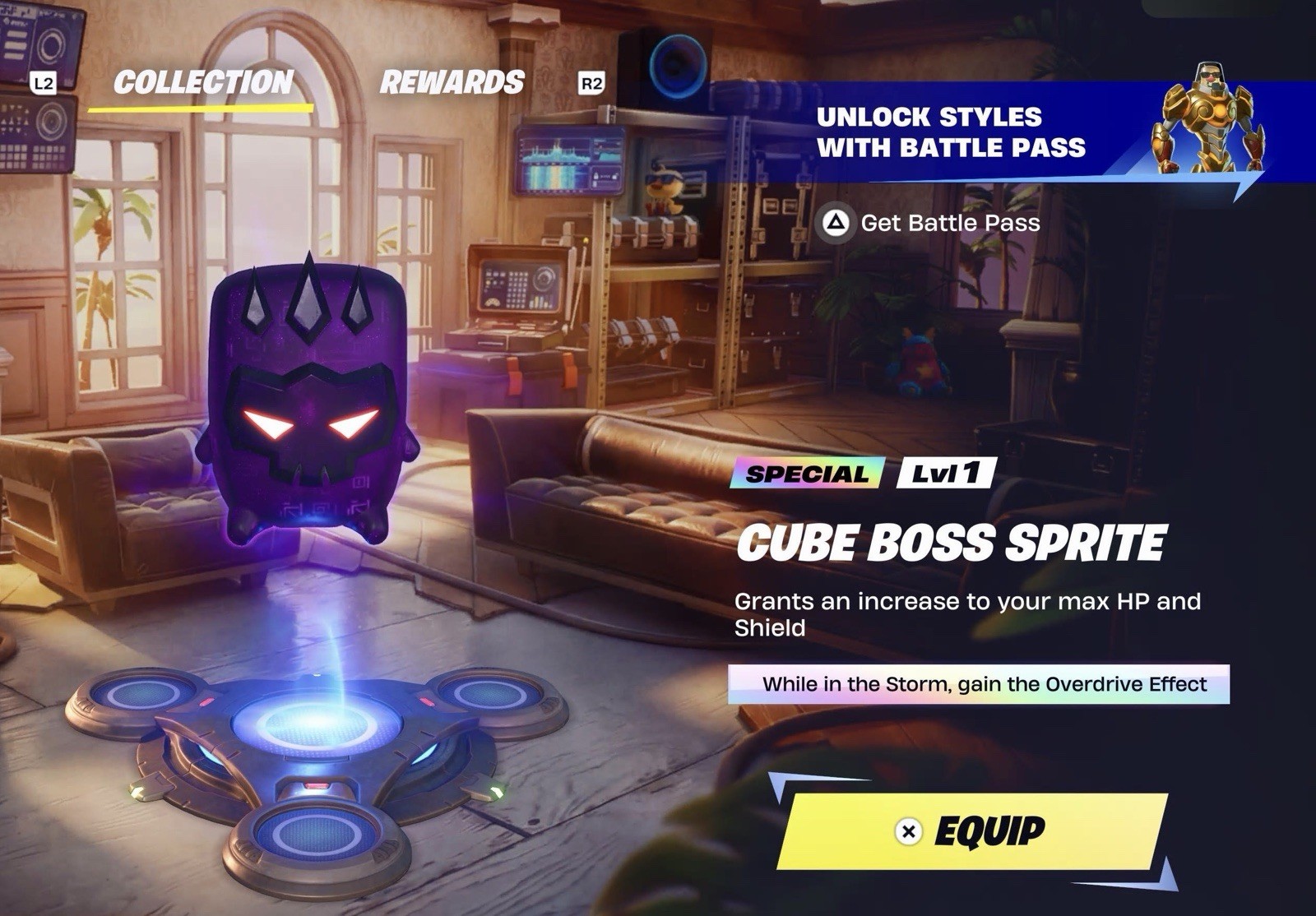 FN NEW Special Legendary Cube Boss Sprite!! Very Rare And Is High Demand!