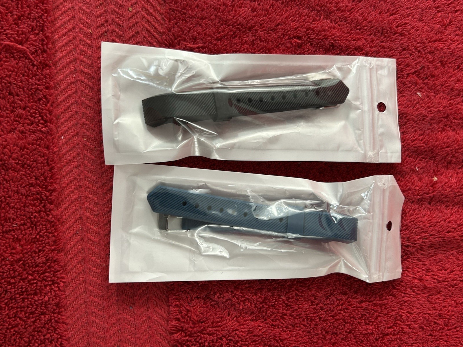 Replacement lot of 2  Wristband Bracelet For Fitbit Alta HR Blue & Black