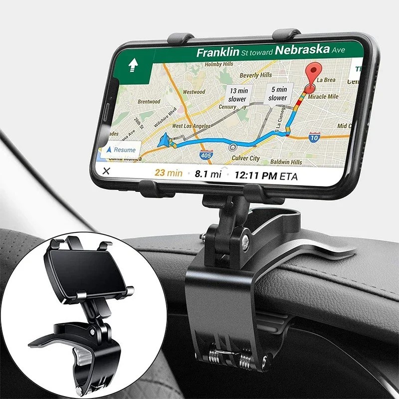 Car Dashboard Dash Mount Mobile Phone Holder Stand Bracket Clip on Sun Visor