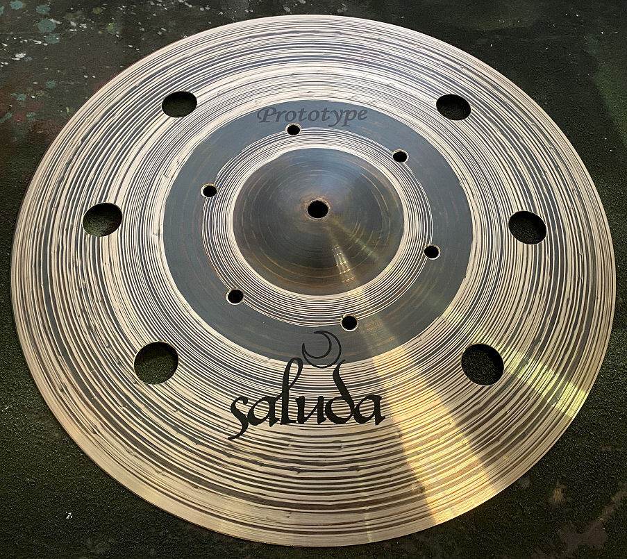 NEW 17" SALUDA PROTOTYPE SWISS VENTED CRASH CYMBAL