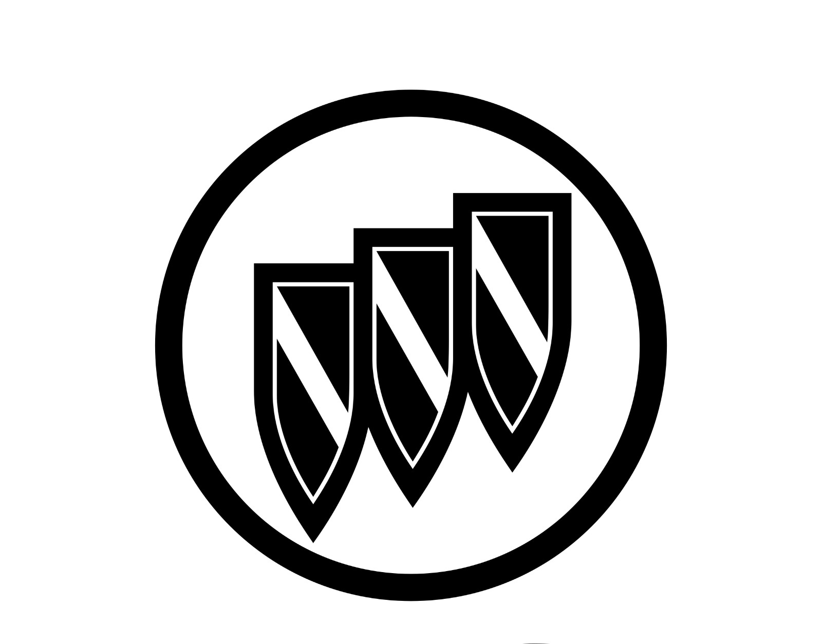 Buick logo Vinyl Decal Window Laptop Any Size Any Color