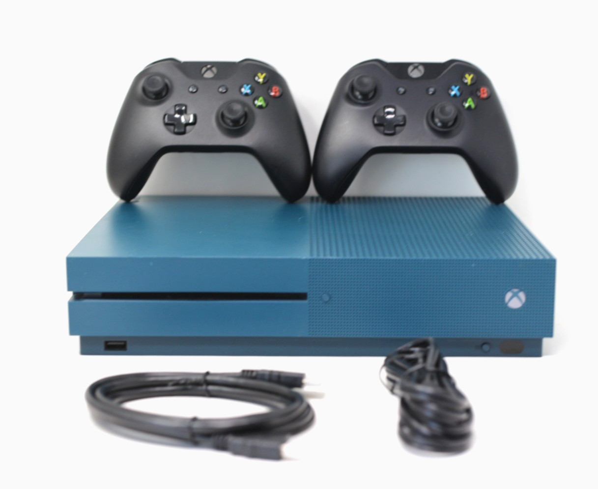 Microsoft Xbox One Special Edition Bundle 500GB Deep Blue Used like a New