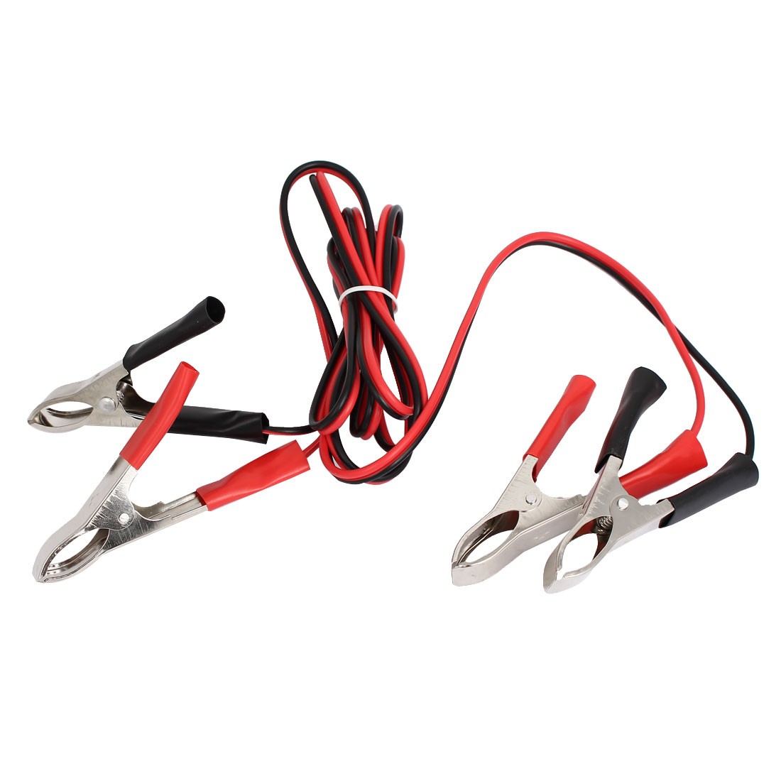1 x Double-Ended Alligator Clip Battery Clamp Connector Insulated Test Cable