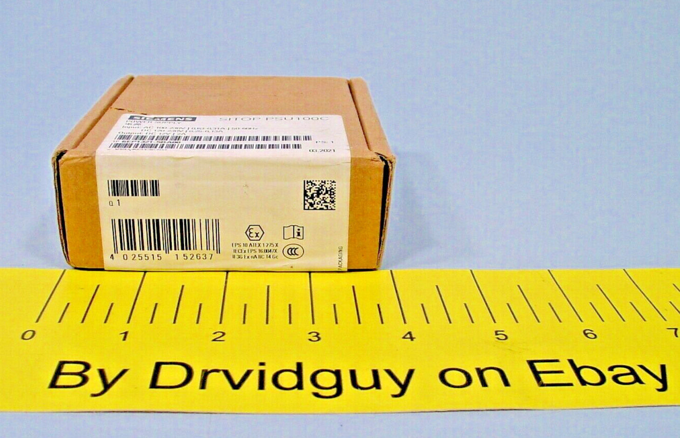 Siemens 6EP1321-5BA00 Power Supply Unit SITOP PSU100C; 12V 2A Single-Phase