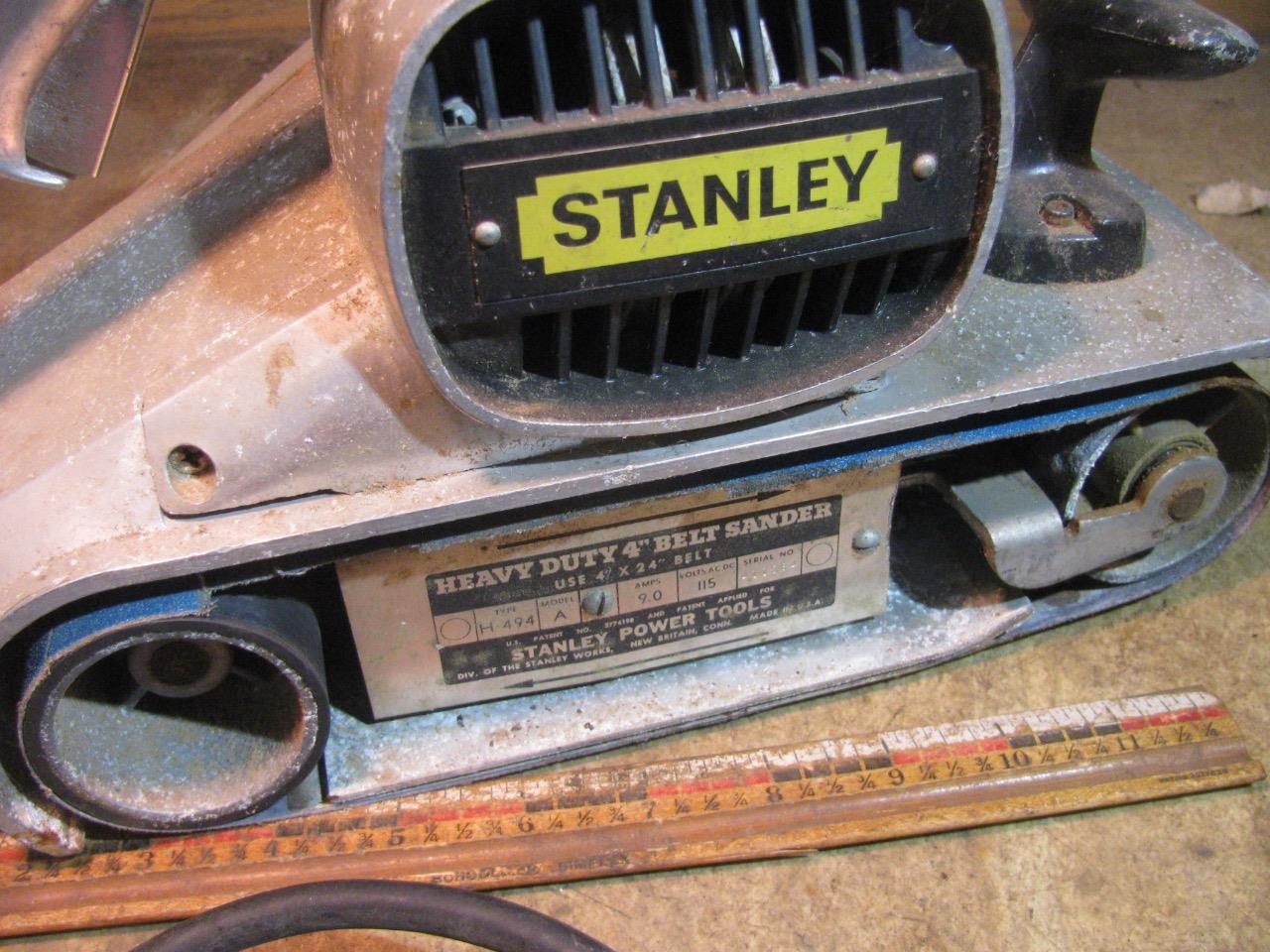 Stanley H-494 H494 Model A 4x24 Belt Sander