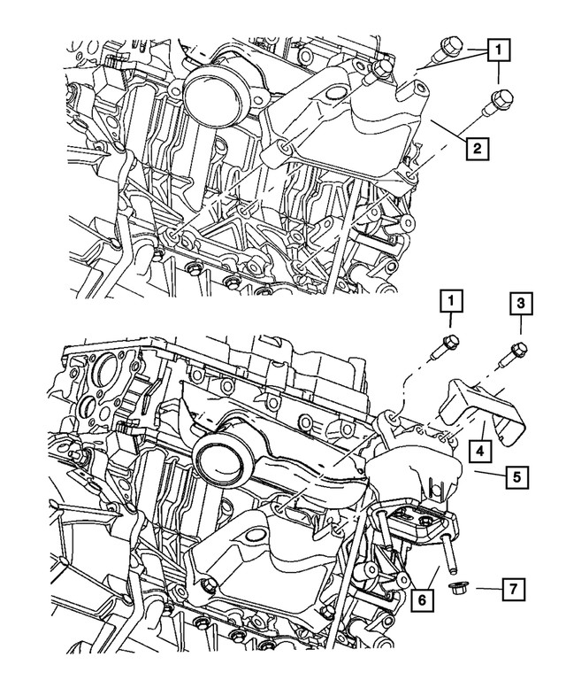 Genuine Mopar Engine Mount Bracket Right 4578050AB