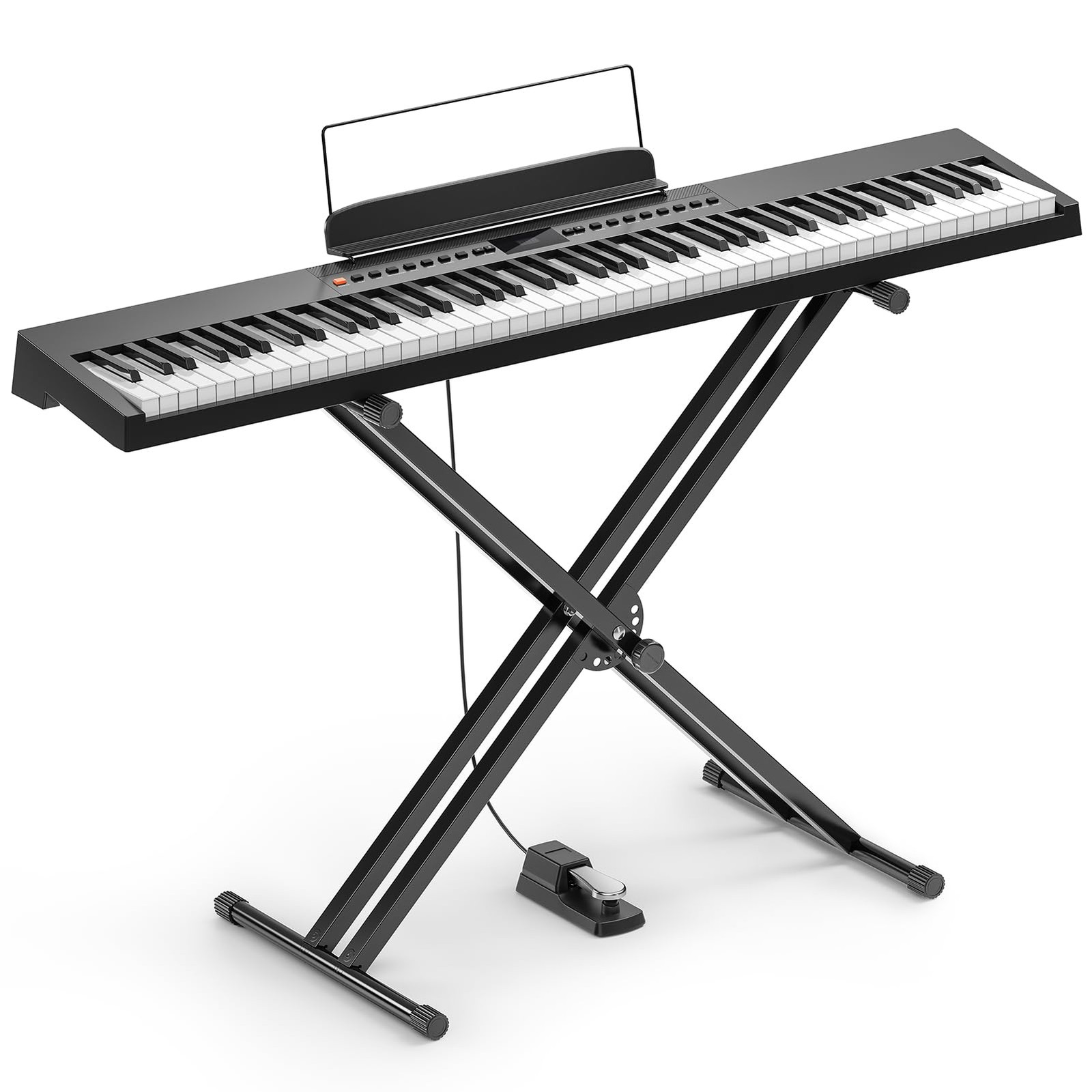 Donner DEP-05 Digital Piano 88 Key Semi Weighted Compact, Black