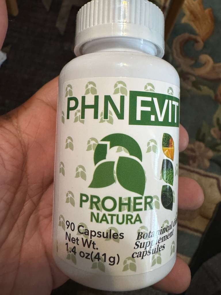 F VIT DE PROHER NATURA PRODUCTO HERBOLARIO 100 POR CIENTO NATURAL  90 Capsules