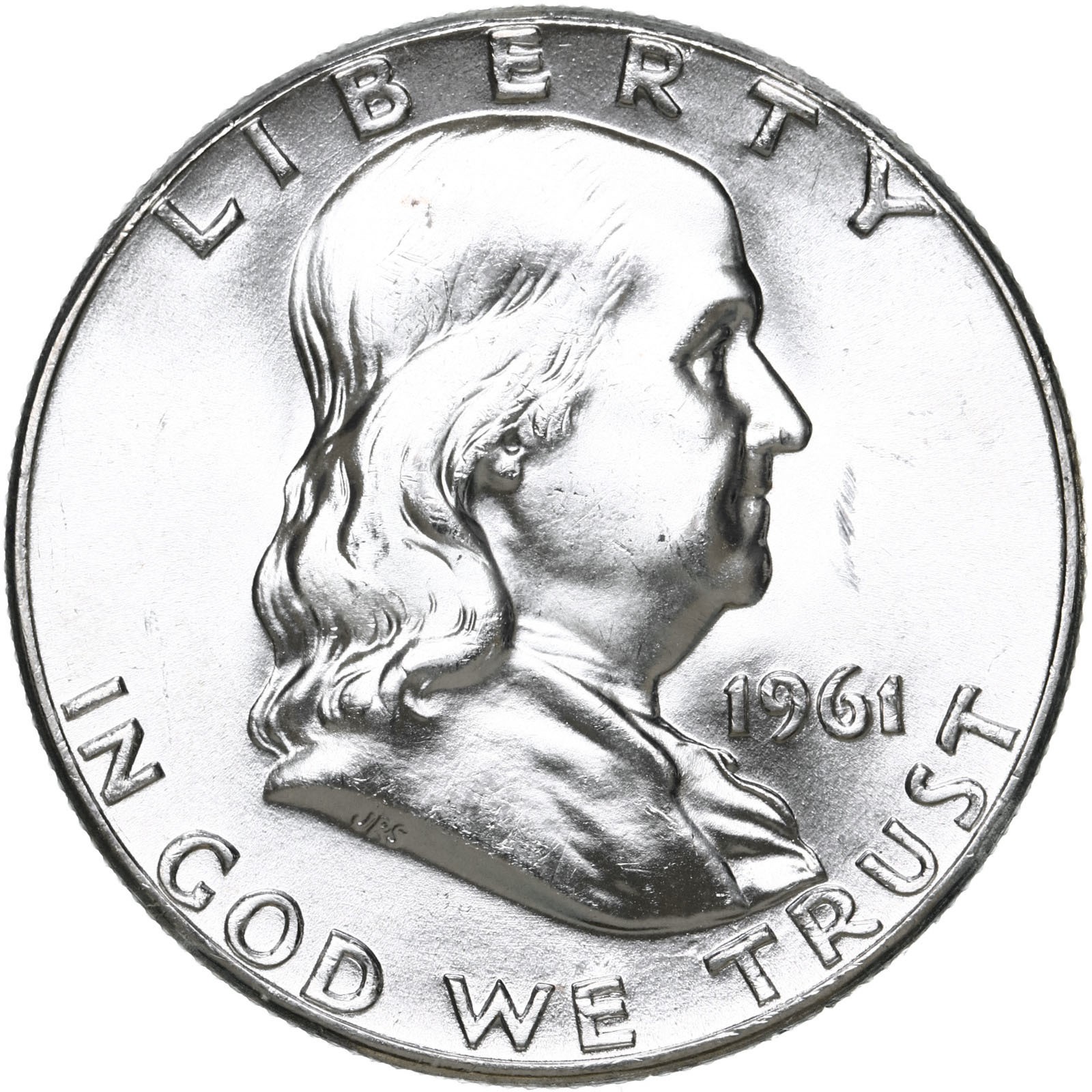 1961 (P) Franklin Half Dollar 90% Silver BU