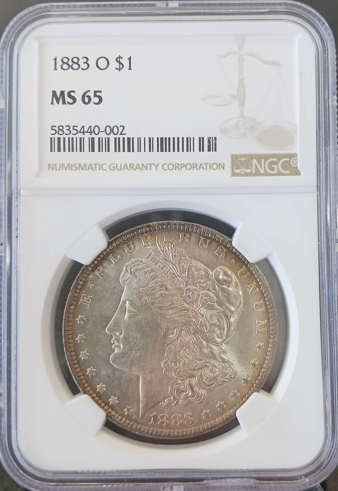 1883 O Morgan Silver Dollar NGC MS-65