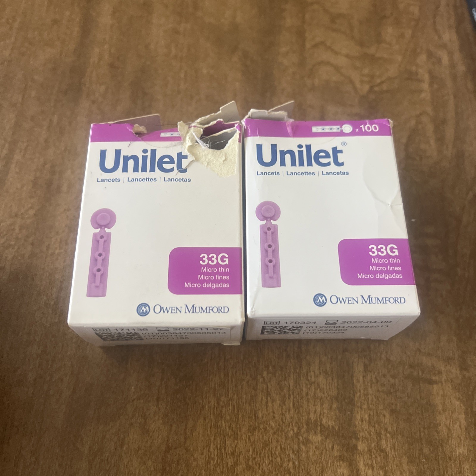 Unilet Lancet 33 G
