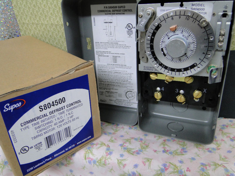 Refrigeration, Defrost, Timer Control, 120 VAC *S804500