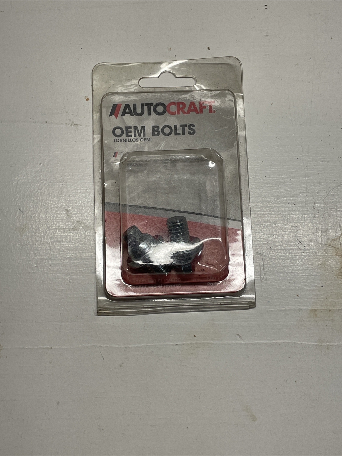 NEW AUTOCRAFT 2- OEM BOLTS BATTERY ACCESSORIES PART# AC115 RECESSED GROOVE